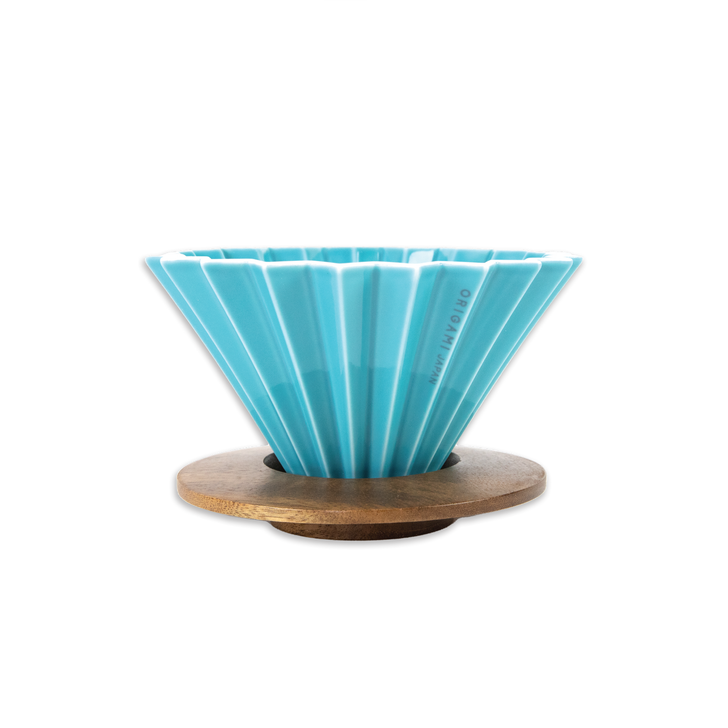 Origami Medium Teal Dripper w Holder